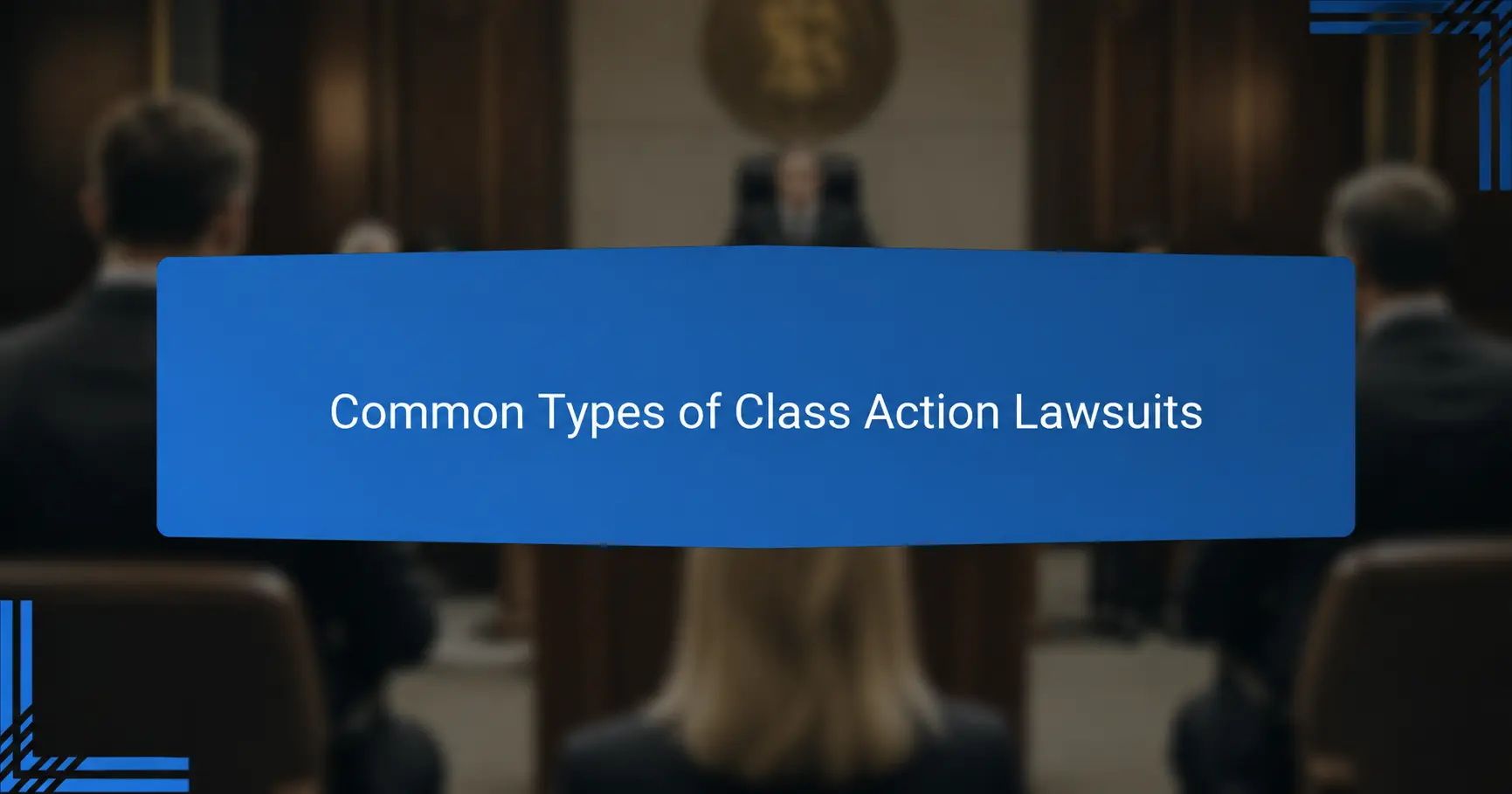 Common Types of Class Action Lawsuits